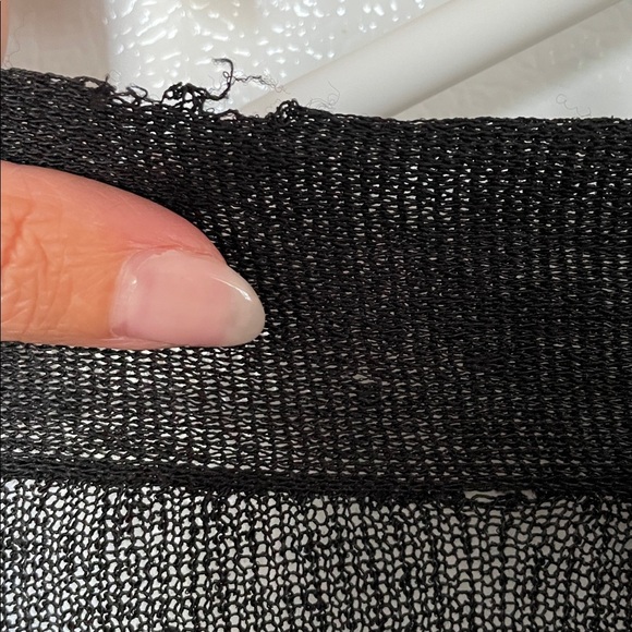 Eileen Fisher Large Italian Yarn Linen Blend Open-Front Cardigan - Picture 8 of 8